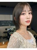 レイヤーボブグレージュ