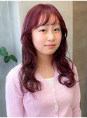 チェリーレッド　ワインレッド　カシスカラー　レイヤー　赤