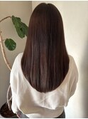アッシュブラウン 髪質改善　ロングレイヤー【20代/30代/40代】