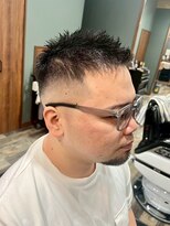 スタンドバーバー 柏(STAND BARBER)&nbsp;サーフカール/スパイキーショート/ブルーブラック/