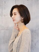 アイスバーグ(eyesburg)&nbsp;30代40代/ひし形グラデーションショートボブ/くすみベージュ