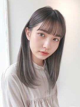 リベイル(LIVEIL) ダークアッシュ/大人ガーリーボブ/ミディアムレイヤーカット