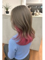 ヘアサロン エフ 渋谷(F)&nbsp;#インナーカラー#ピンク#インナーブリーチ