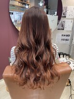 コージー(Kozy)&nbsp;ブリーチなし/オレンジベージュ/オレンジカラー/おしゃれ女子