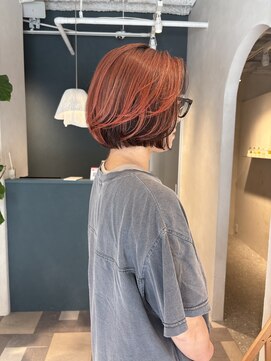 ルウ 押上(rue) 30代40代50代〈半個室　押上〉アンブレラカラー×ミニボブ