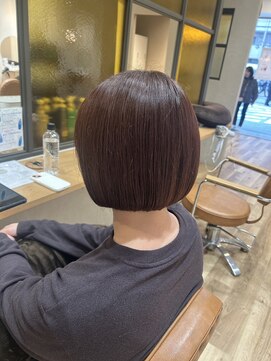 ミニボブ×ウォームブラウン