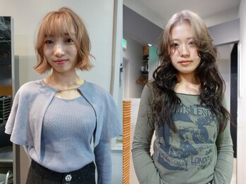 ニーィ バイ カータ(Niii by CARTA)の写真/【Niii by CARTA/西梅田】シンプルの中にも個性のあるカラーを◇高いブリーチ技術でダメージレスにデザイン