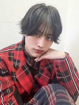 ソレイユトウキョウシブヤ(SOLEIL TOKYO shibuya) メンズミディアムマッシュウルフうざバング外はねレイヤー