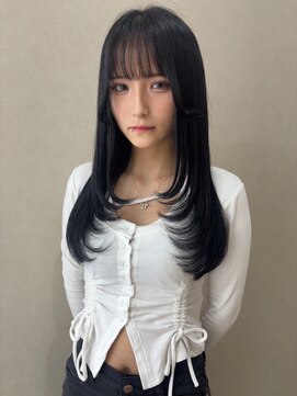 ミリ 奈良店(mm) レイヤー/ハッシュカット/近鉄奈良/学割/奈良/顔まわり/前髪