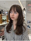 【原宿姫カットレイヤー】韓国風くびれロングハッシュカット