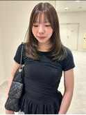レイヤーカット/オリーブベージュ