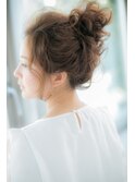 簡単カジュアルお団子ヘアアレンジ＊十条　赤羽＊