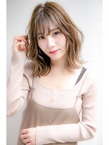 ロンドプランタン 恵比寿(Lond Printemps)&nbsp;【Lond佐野】小顔シースルーバング アッシュブラウン セミディ