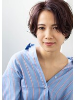 アコロン(acoron)&nbsp;小顔_夏耳かけ_毛先パーマ_イメチェン_フォギーベージュ