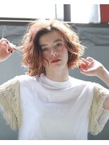 ラべリー 池袋(LOVELEY)&nbsp;アプリコットオレンジ　ダブルカラー　【池袋】