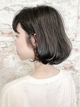 ルーファス 恵比寿 渋谷(Ruufus) 40代大人女性大人可愛い耳かけボブ【Ruufus恵比寿渋谷】3159