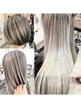 シェア 天王寺(share) 【ホワイトカラー/ハイライト/バレイヤージュ/トリプルカラー】