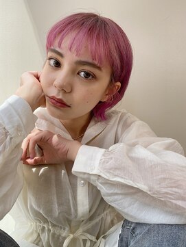 ピズム(PISM) 眉上バング/ビビットピンク