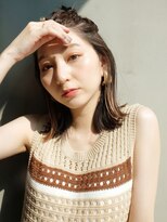 アイティーバイアルバム 藤沢店(IT by ALBUM)&nbsp;お団子アレンジ_カーキグレージュマッシュショート_28048