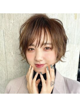 ２０代３０代４０代５０代小顔ミディアム外ハネボブアッシュ