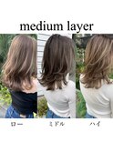 外国人風レイヤーカット高さ別ヘアスタイル　n1.19