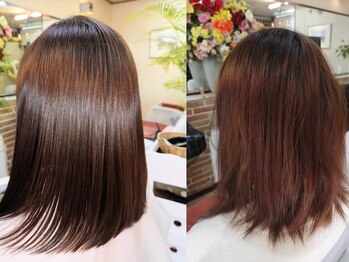 ヘアーソリソ(HAIR SORISO)の写真/【高品質×マンツーマン施術】髪の毛の状態を見極めてご提案☆お客様の"美"と"健康"をサポートします！