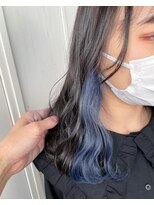 クリアブルー/インナーカラー/ホワイトブルー
