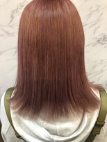 キレイ 学芸大学店(KIREI)&nbsp;アプリコットオレンジ×髪質改善トリートメント　白髪染めも可能