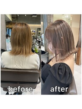 トルネード(TORNADO) 海外へア 外国人風 ミルクティーベージュ 切りっぱなしボブM225