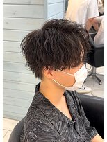 エイド 渋谷(aid)&nbsp;アップバング×波巻きパーマ