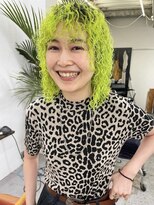 フィン(fin,)&nbsp;fin, ブリーチカラー/オレンジカラー/ボブ/ダブルカラー