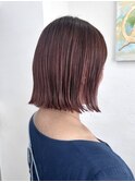 大人女性の為の白髪ぼかしハイライト×アッシュピンク