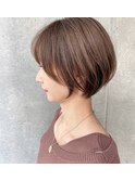 黒髪/グレーベージュ/レイヤーロング/前髪パーマ[自由が丘駅]