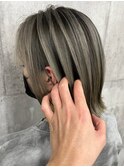 シャドールーツ　グレージュカラー　立体感カラー