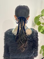 スミ(sumi)&nbsp;タイトアレンジ/ベロアリボン