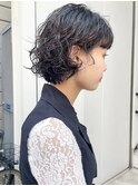 【CAF 照下 ミニボブスパイラルパーマ】