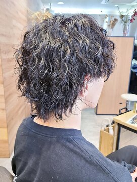 ヒート トウキョウ 目黒店(HEAT TOKYO) ツイスパセンターパートマッシュ波巻きダウンパーマメンズ目黒