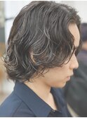メンズミディアムパーマ