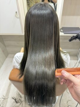 ハツ 橋本(HATSU) オリーブグレージュ/髪質改善/縮毛矯正【みずき】