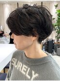 大人ツーブロック/パーマショート/白髪ぼかし/武蔵小杉/自由が丘