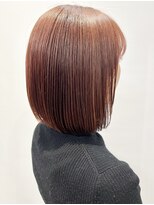 モリオフロムロンドン 松戸店(Morio from London)&nbsp;【morio松戸　アイダ】オレンジブラウンボブ暖色カラーボブ