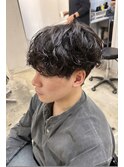 メンズショートパーマ