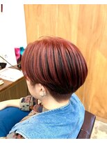 ロッソ ヘアアンドスパ 北千住店(Rosso Hair&SPA)&nbsp;刈り上げショート×アンブレラカラー【北千住】