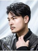 大人黒髪フェザー