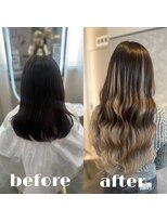 ガルボヘアー 心斎橋店(garbohair)&nbsp;お客様before＆after#プルエクステ#心斎橋エクステ
