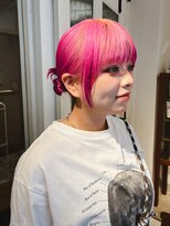 ハク アトリエ(HaKU atelier)&nbsp;ピーチカラー/ブリーチ/ツインカチモリヘア