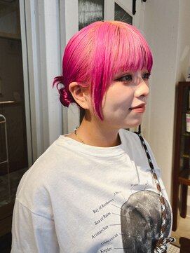 ハク アトリエ(HaKU atelier) ピーチカラー/ブリーチ/ツインカチモリヘア