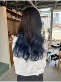 グラデーションカラー×ブルーヘア/ダブルカラー/髪質改善/韓国