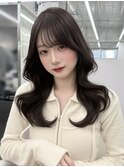 ☆くびれヘア ダークブラウン 顔周りカット☆