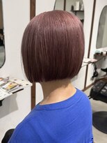 ルイ(ROUIS produced by LUCK 津田沼)&nbsp;ピンクブラウン/似合わせカット/ボルドーカラー